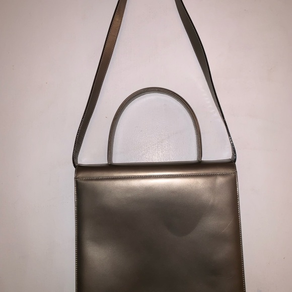 Salvatore Ferragamo Gancini Vintage gray top handle bag - Picture 7 of 11